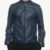 U010 - Men's Jacket in Genuine Blue Leather