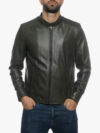 U09 Mens Genuine Leather Jacket