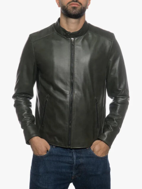 U09 Mens Genuine Leather Jacket