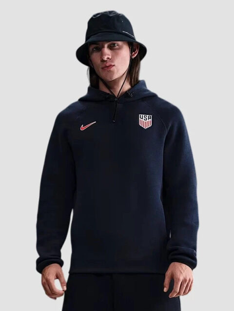USMNT Tech Men s Nike Soccer Fleece Pullover Hoodie Blue