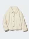 Uniqlo Pile-Lined Fleece Jacket Off White