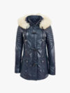 Valerie Ladies Blue Hooded Jacket