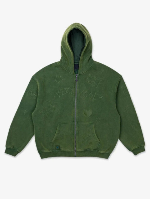 Very Cool x Minecraft Sketch Hoodie Green