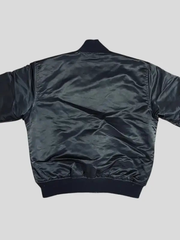 Vintage 80s Starter Raiders NWA Satin Bomber Jacket Black