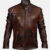 Vintage Brown Leather Waxed Jacket