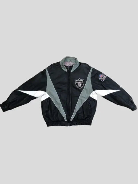 Vintage Oakland Raiders Pro Player Leather Football Jacket
