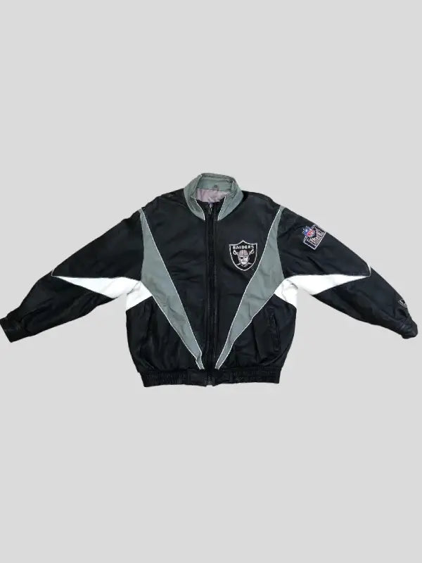 Vintage Oakland Raiders Pro Player Leather Football Jacket