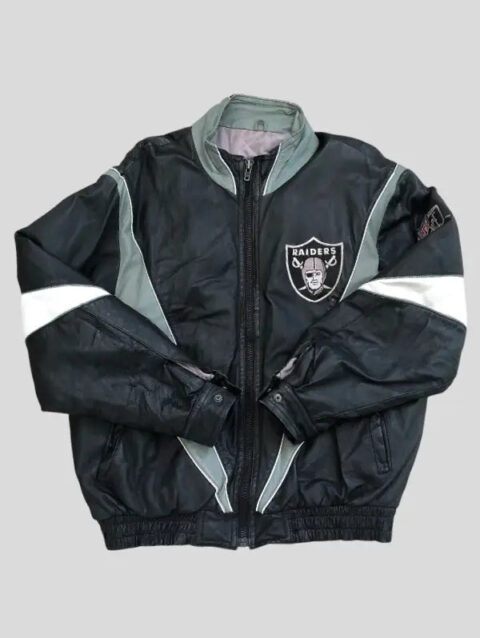 Vintage Raiders Leather Jacket