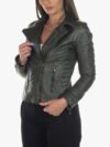 Violetta Womens Green Jacket