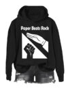 Walmart Paper Beats Rock Hoodie Black