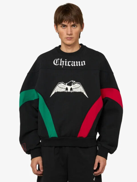 Willy Chavarria x Adidas Chicano Crewneck Sweatshirt Black