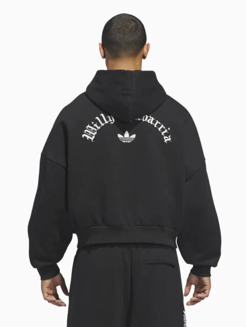 Willy Chavarria x Adidas Zip-Up Hoodie Black