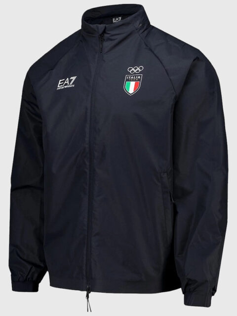 Winter Olympics 2026 Team Italy EA7 Tech Jacket Navy