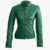 Women Green Quilted Jacket