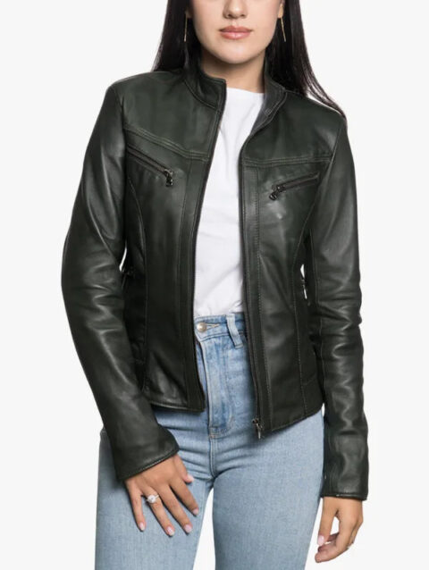 Women Kelly Dark Green Jacket