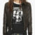Women’s Utopia Black Leather Cropped Bomber Jacket