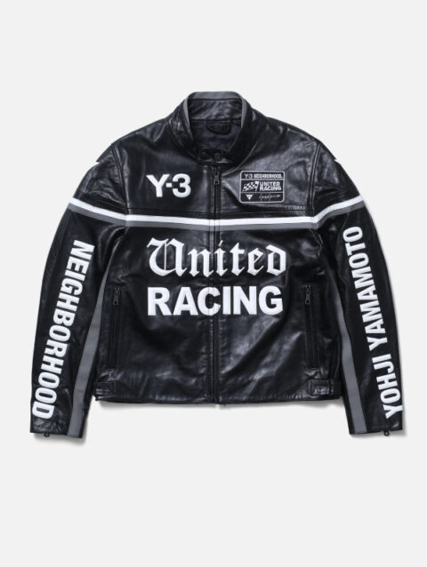 Y-3 NBHD Leather Racer Jacket Black