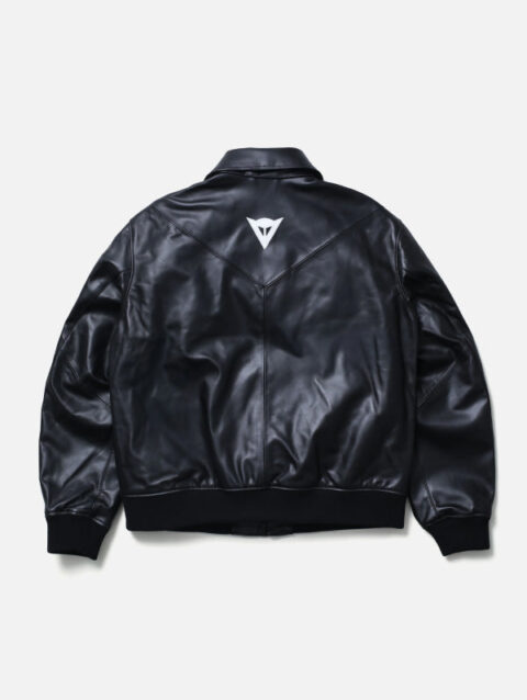 Y-3 Neighborhood Leather Bomber Jacket Black