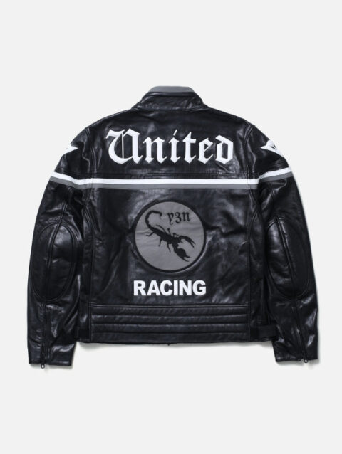 Y-3 Neighborhood Leather Racer Jacket Black