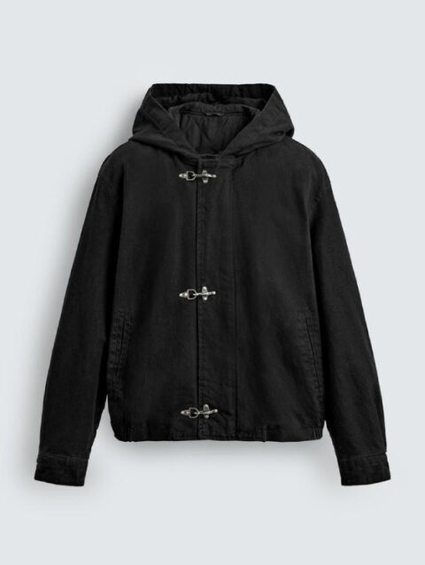 Zara Clasp Jacket Black