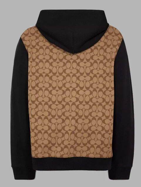 brown coach hoodies signature