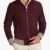 106 Bordeaux suede lamb leather bomber jacket