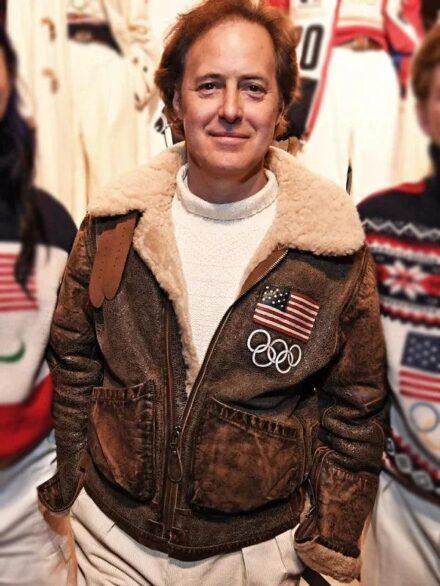 2026 Winter Olympics Polo Ralph Lauren Team USA Shearling Leather Flight Jacket