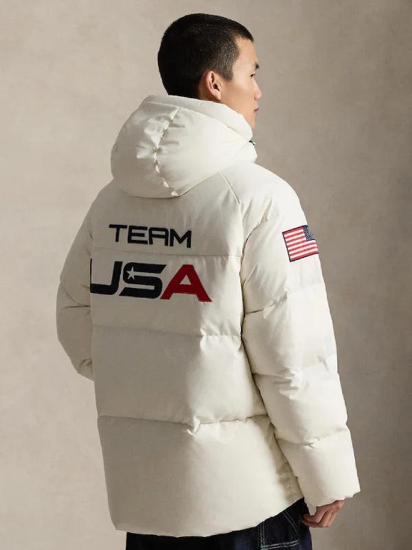 2026 Winter Olympics Team USA Polo Ralph Lauren Flagbearer Jacket White