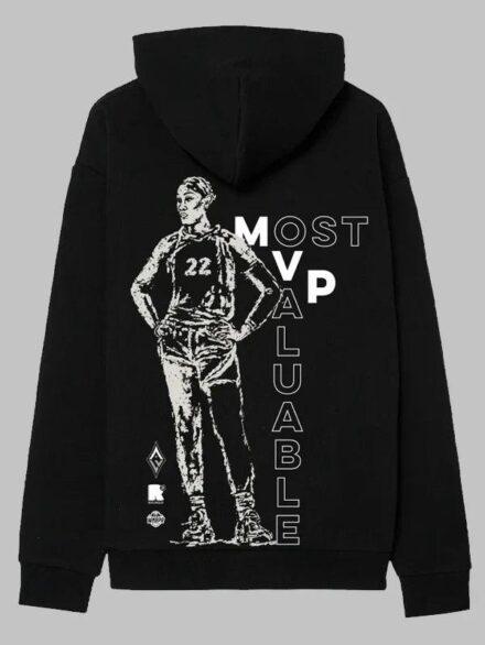22 MVP Most Valuable A ja Wilson Hoodie Black