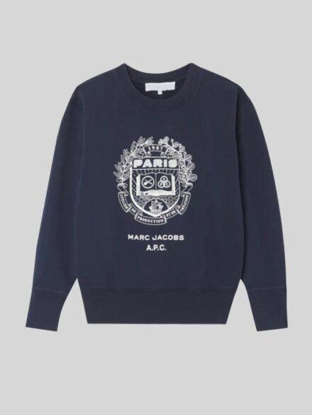 A P C x Marc Jacobs The Shrunken Paris Crewneck Sweatshirt