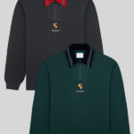 ALD x Porsche Jacquard Collar Quarter Zip Pullover