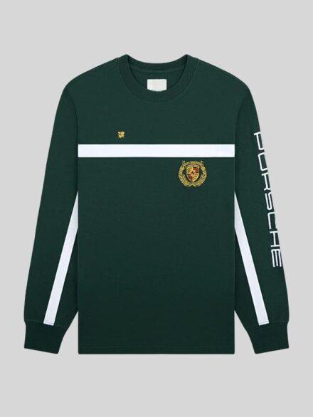 ALD x Porsche Long Sleeve Apex Tee In Green
