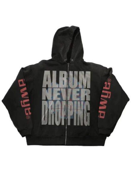 A AP Rocky Awge Album Never Dropping Hoodie Black