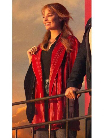 A Big Bold Beautiful Journey Margot Robbie Red Coat