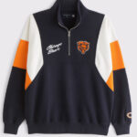 Abercrombie Chicago Bears Half Zip Sweatshirt