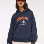 Abercrombie Chicago Bears Sunday Hoodie Blue