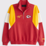 Abercrombie Kansas City Chiefs Half Zip Sweatshirt