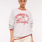 Abercrombie Kansas City Chiefs Vintage Sunday Crew