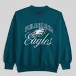 Abercrombie Philadelphia Eagles Vintage Sunday Crew Green