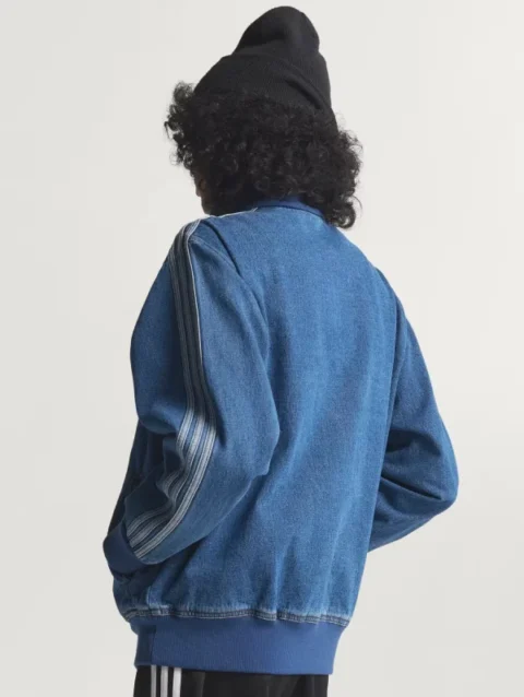 Adidas Adicolor Denim Firebird Blue Track Jacket