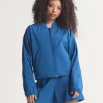 Adidas Z N E Woven Bomber Jacket Blue