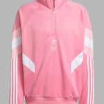 Adidas Inter Miami CF Originals Half Zip Crew Sweatshirt Pink