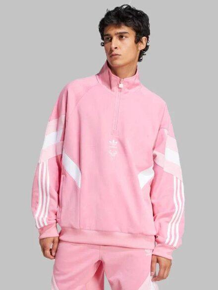 Adidas Inter Miami CF Originals Half Zip Pink Crew Sweatshirt