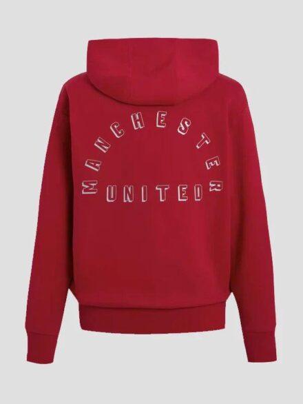 Adidas Manchester United Mens Anthem Hoodie Red