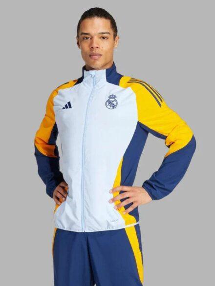 Adidas Real Madrid 2024 2025 Training Jacket Blue