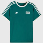 Adidas x Oasis Tour 3 Stripes Green T Shirt