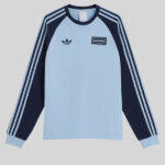 Adidas x Oasis Tour 3 Stripes Long Sleeves T shirt Blue