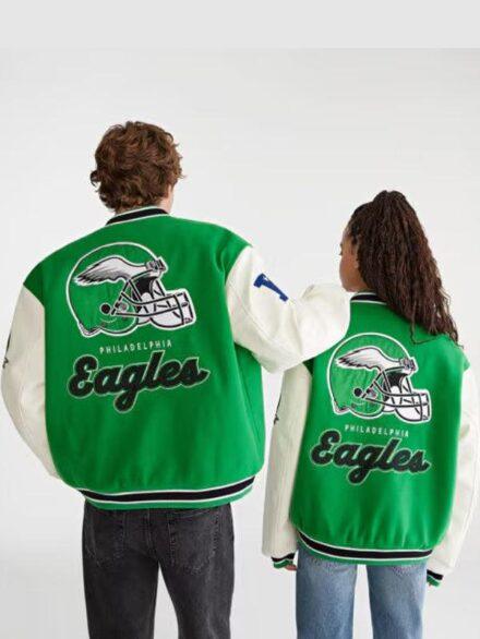 Aeropostale Eagles Bomber Jacket Green