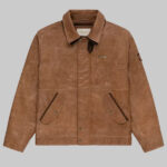 Aime Leon Dore Leather Aviator Jacket Brown