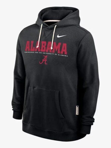 Alabama Sideline Men s Nike Dri FIT College Pullover Hoodie Black